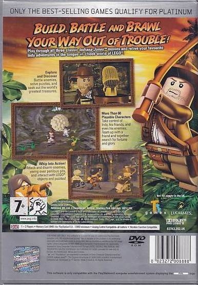 Lego Indiana Jones The Original Adventures - PS2 - Platinum (B Grade) (Genbrug)
